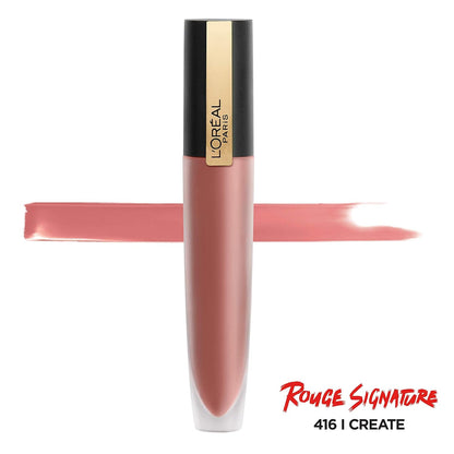 L’Oréal Paris Makeup Rouge Signature Matte Lip Stain, 416 I Create