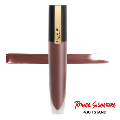 L’Oréal Paris Makeup Rouge Signature Matte Lip Stain, 430 I Stand