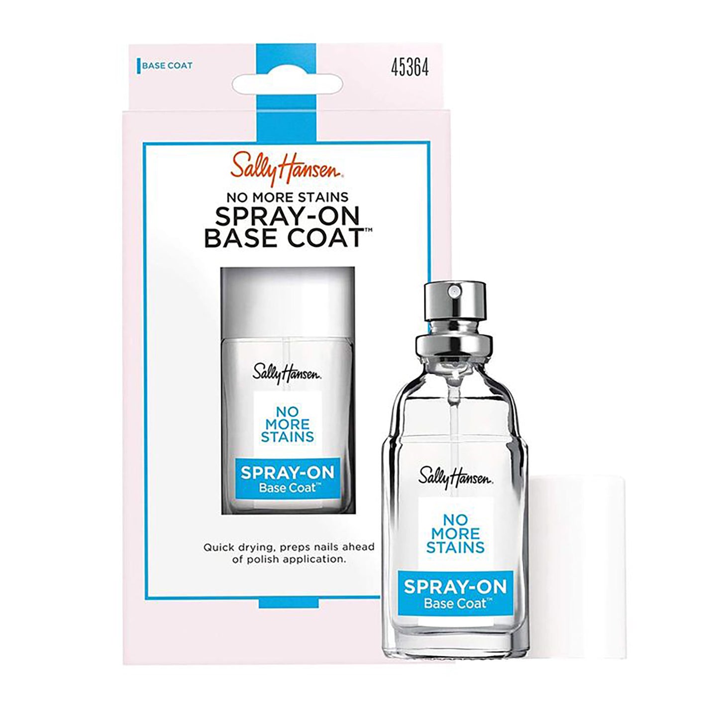 Sally Hansen Treatment No More Stains Base Coat, 45364 Clear Base Coat