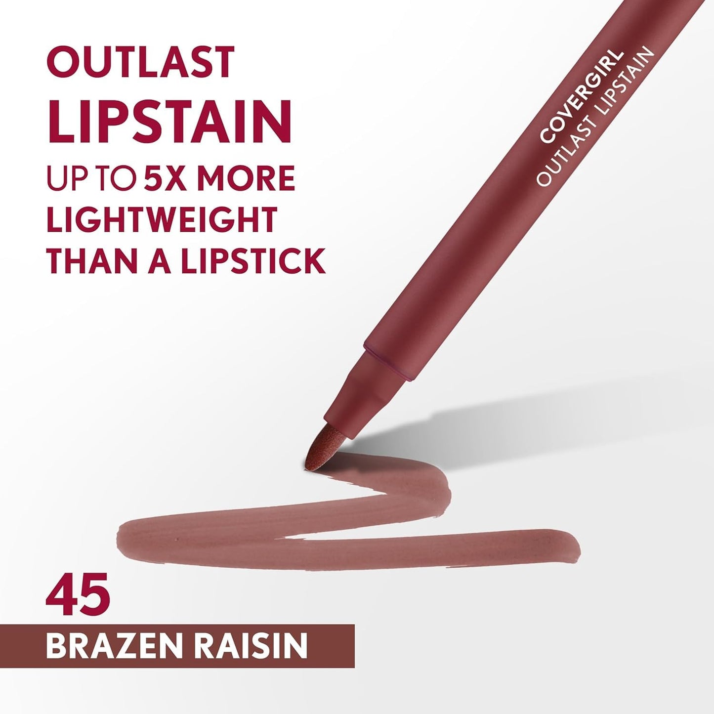 COVERGIRL Outlast Lipstain, 45 Brazen Raisen