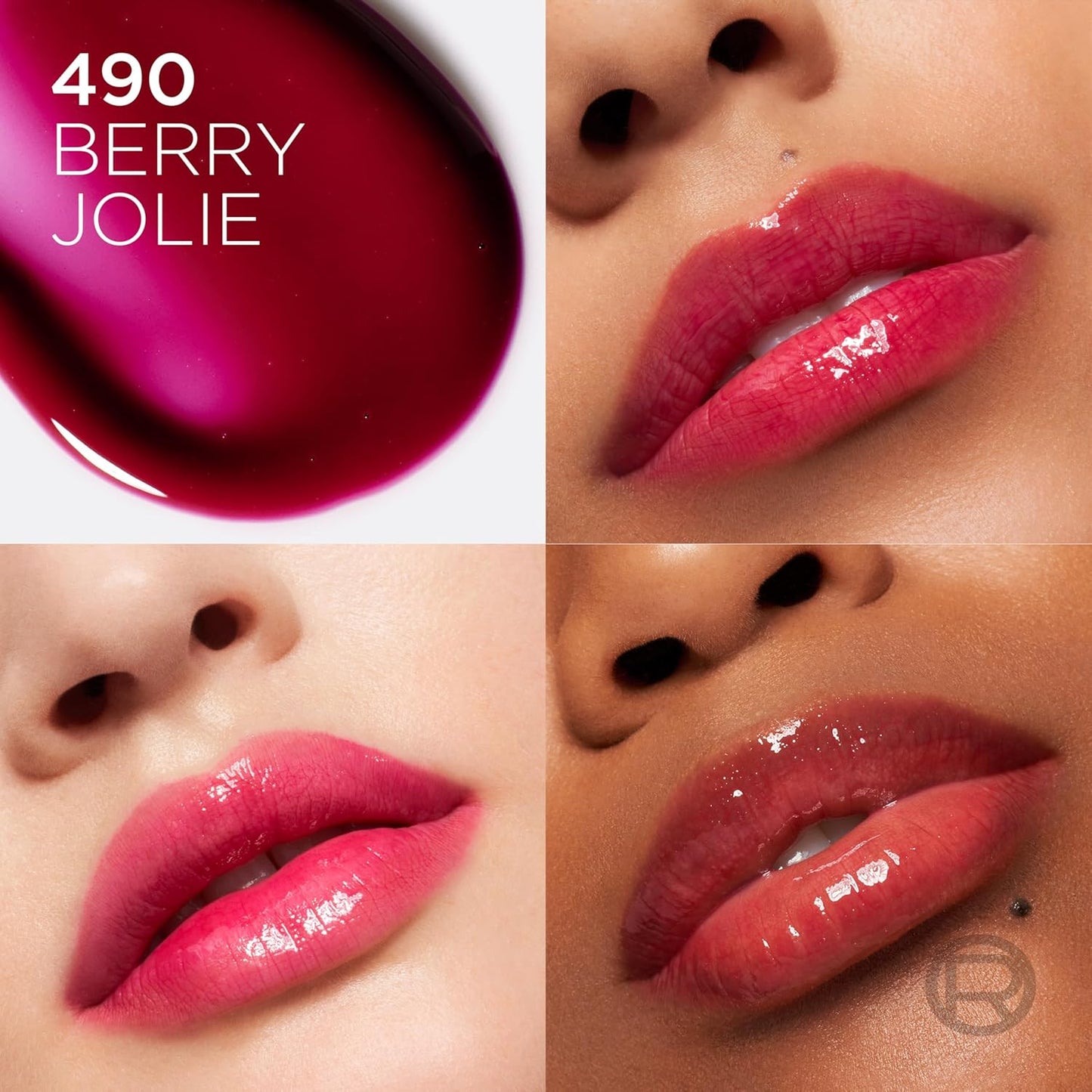 L'Oreal Paris Plump Ambition Hyaluron Lip Oil, 490 Berry Jolie