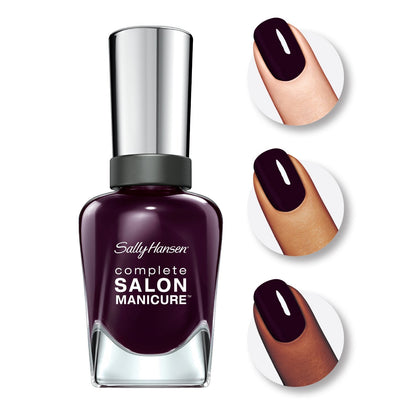 Sally Hansen Complete Salon Manicure Nail Polish, 510 Pat on the Black