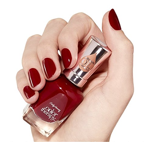 Sally Hansen Color Therapy Nail Polish, 360 Red-y to Glow