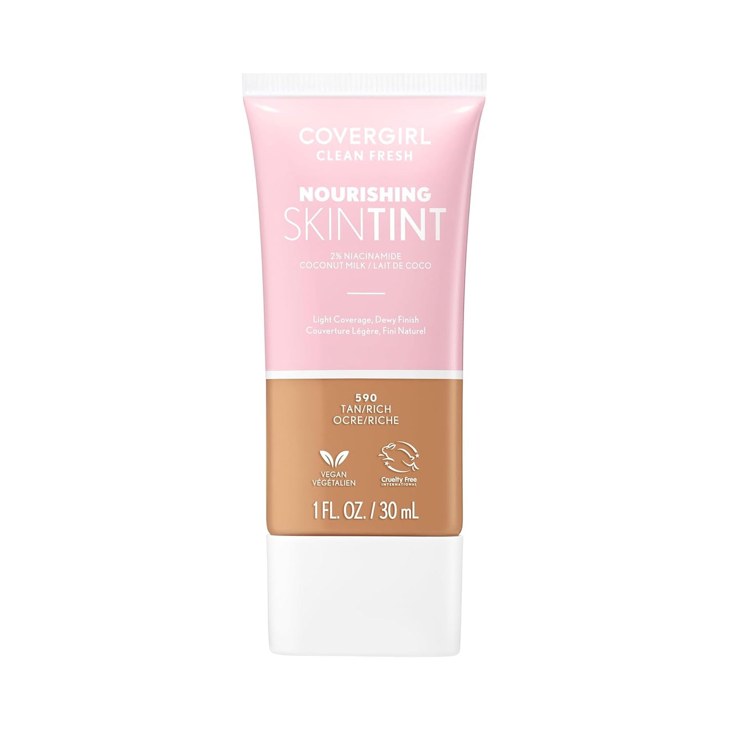COVERGIRL Clean Fresh Skin Milk Foundation, 590 Tan/Rich