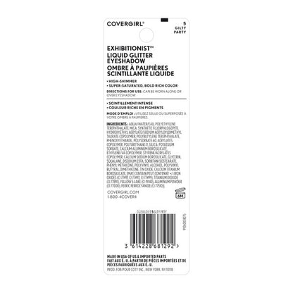 CoverGirl Exhibitionist Liquid Glitter Eyeshadow, 5 Gilty Party