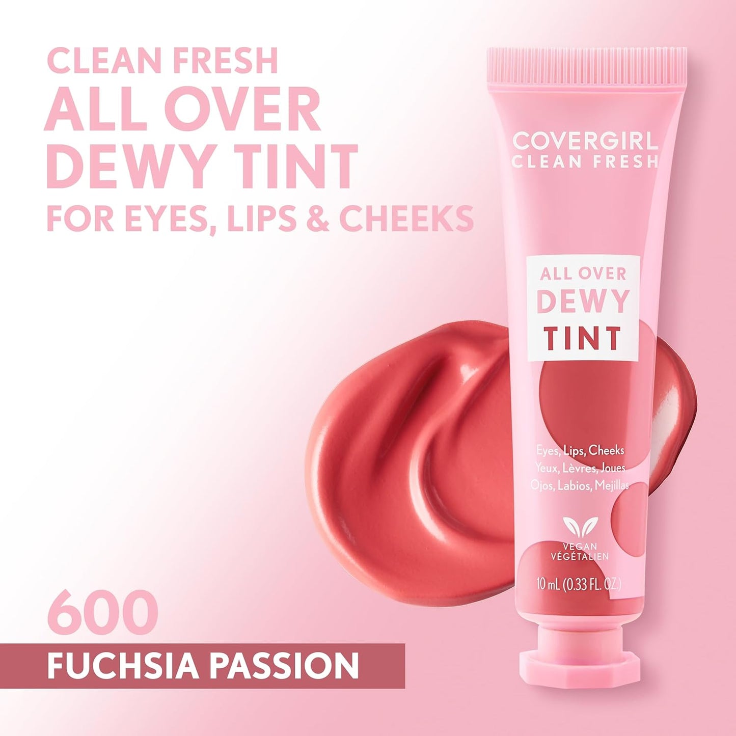 COVERGIRL Clean Fresh All Over Dewy Tint, 600 Fuchsia Passion
