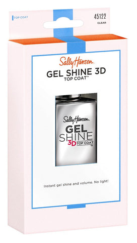 Sally Hansen Gel Shine 3D Top Coat, Gel Shine, 0.45 Ounce