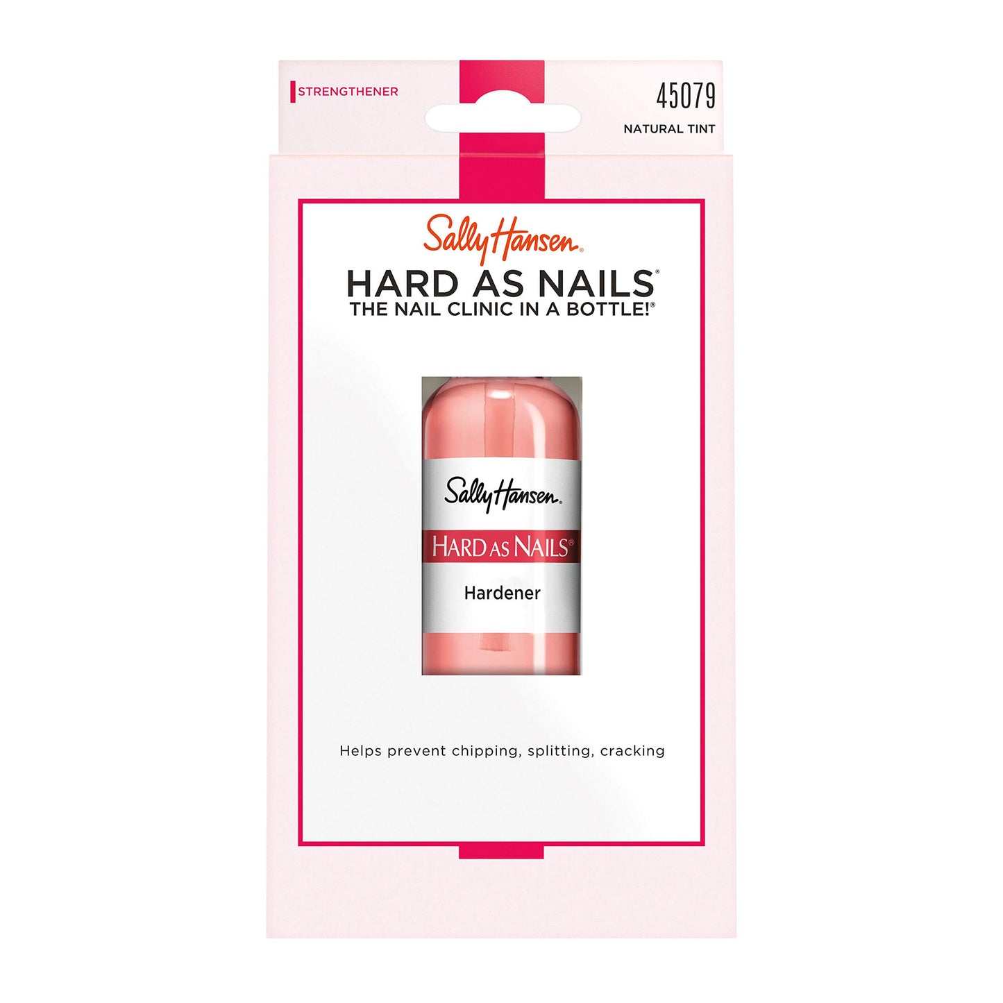 Sally Hansen Hard As Nails Natural Tint, Nail Strengthener, 45079 Hardener