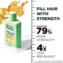 Garnier Fructis Hair Fillers Strength Repair Shampoo for Damaged Hair, 10.1 fl