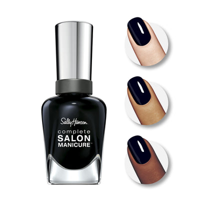 Sally Hansen Complete Salon Manicure Nail Color, 016 To the Moon and Black