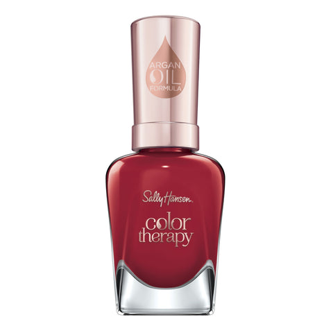 Sally Hansen Color Therapy Nail Polish, 360 Red-y to Glow