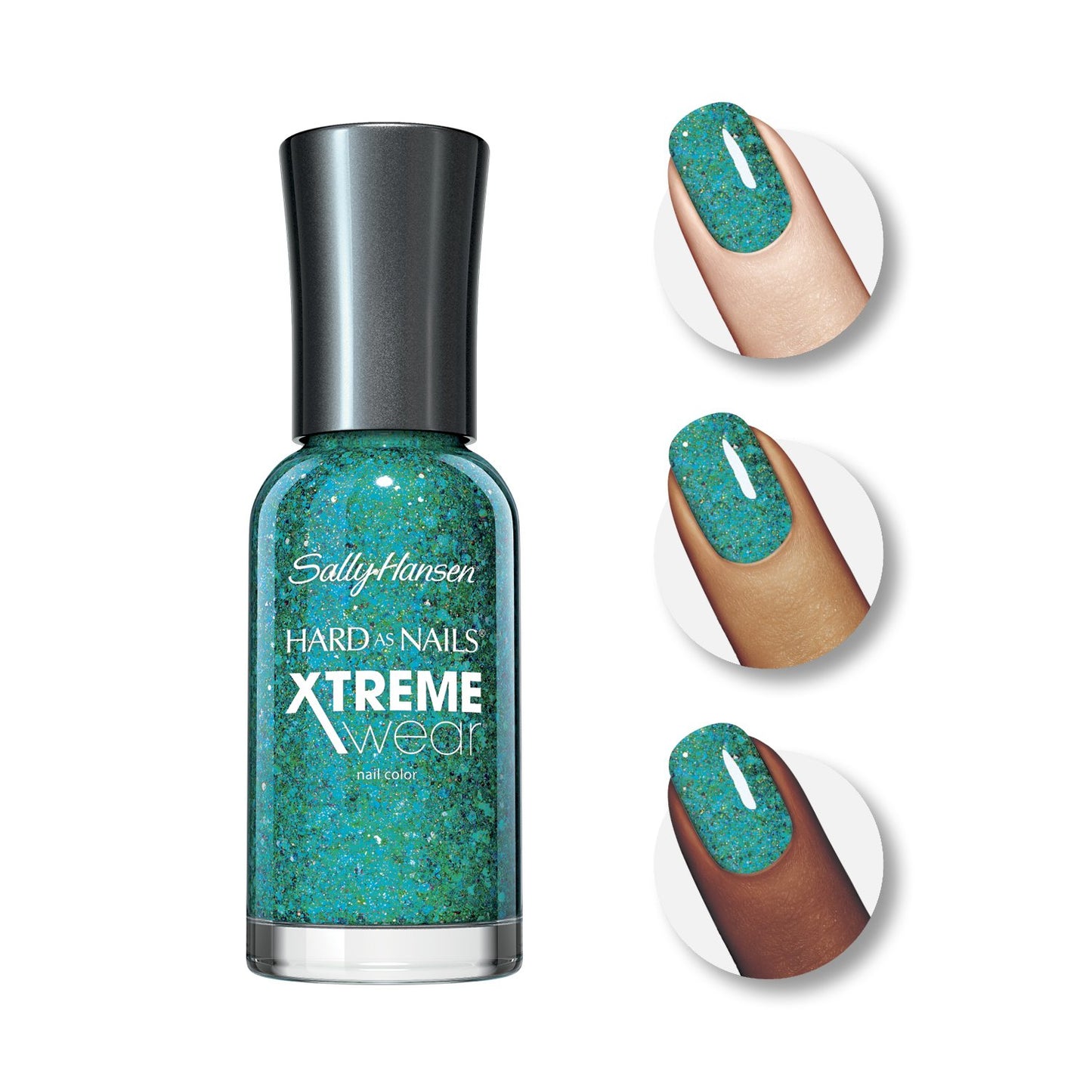 Sally Hansen Hard as Nails Xtreme Wear Nail Polish, 285 Sea-ing Stars
