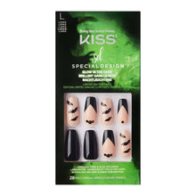 Kiss Halloween Special Design Nails - 85820 Ghostin', Long Length, Coffin Shape, 28 Fake Nails