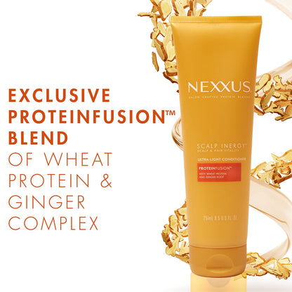 Nexxus Scalp Inergy Ultra-Light Conditioner For Volume, Lightweight Clarifying 8.5 Oz
