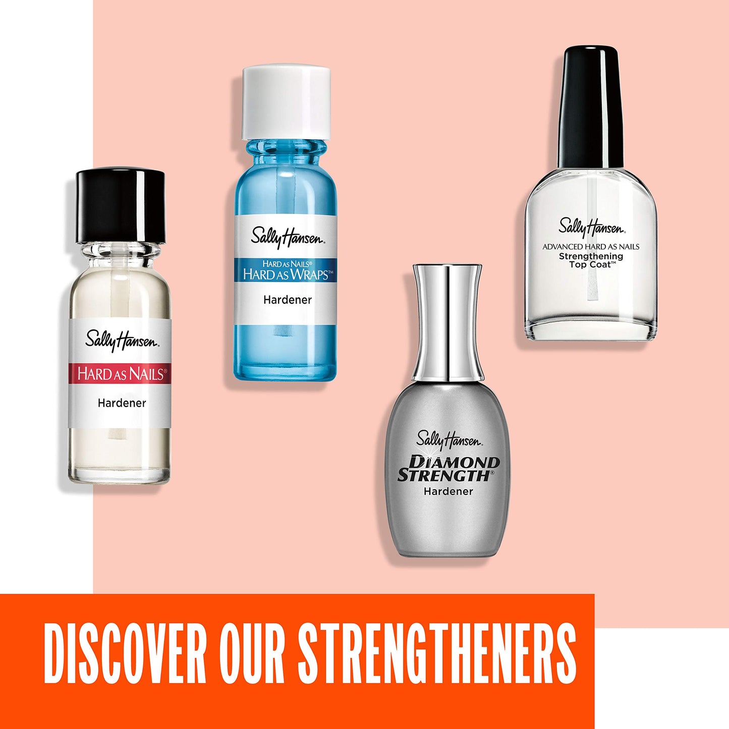 Sally Hansen Hard As Nails Natural Tint, Nail Strengthener, 45079 Hardener