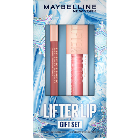 Maybelline New York Lifter Gloss and Lifter Liner Makeup Gift Set, Lip Gloss and Lip Liner