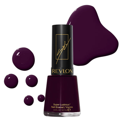 Revlon x Sofia Carson Super Lustrous Nail Enamel, 858 Black Cherry