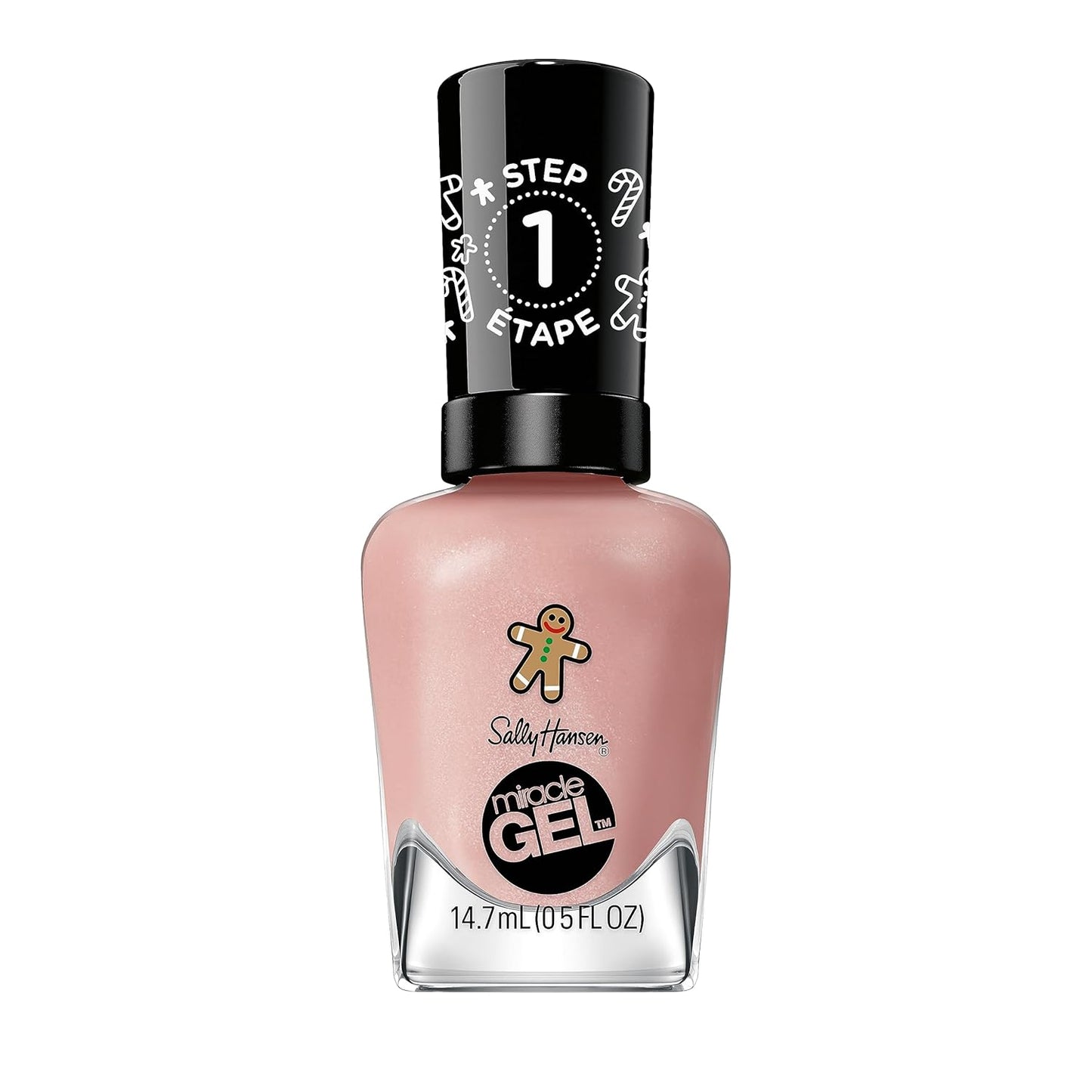 Sally Hansen Miracle Gel x Gingerbread Kisses Holiday Wishes Collection Nail Polish, 908 Oh Ginger Snap!