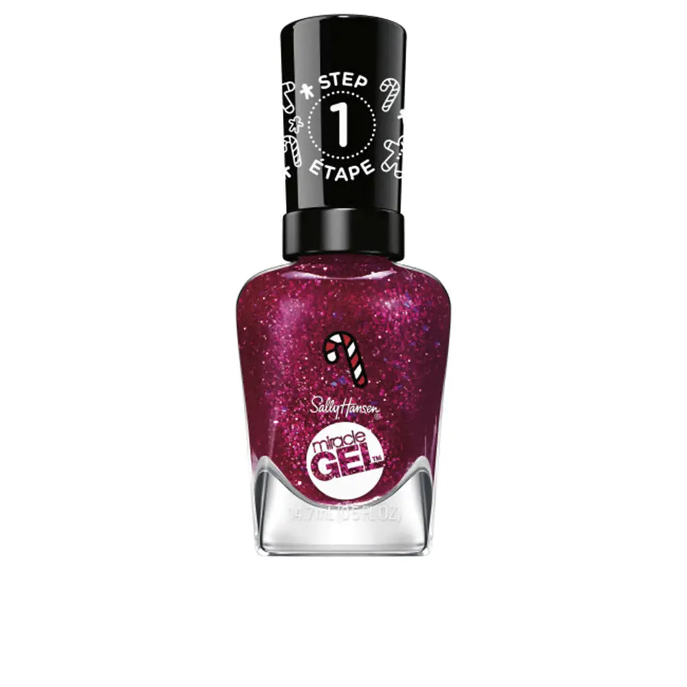Sally Hansen Miracle Gel x Gingerbread Kisses Holiday Wishes Collection Nail Polish, 909 Baking Spirits Bright