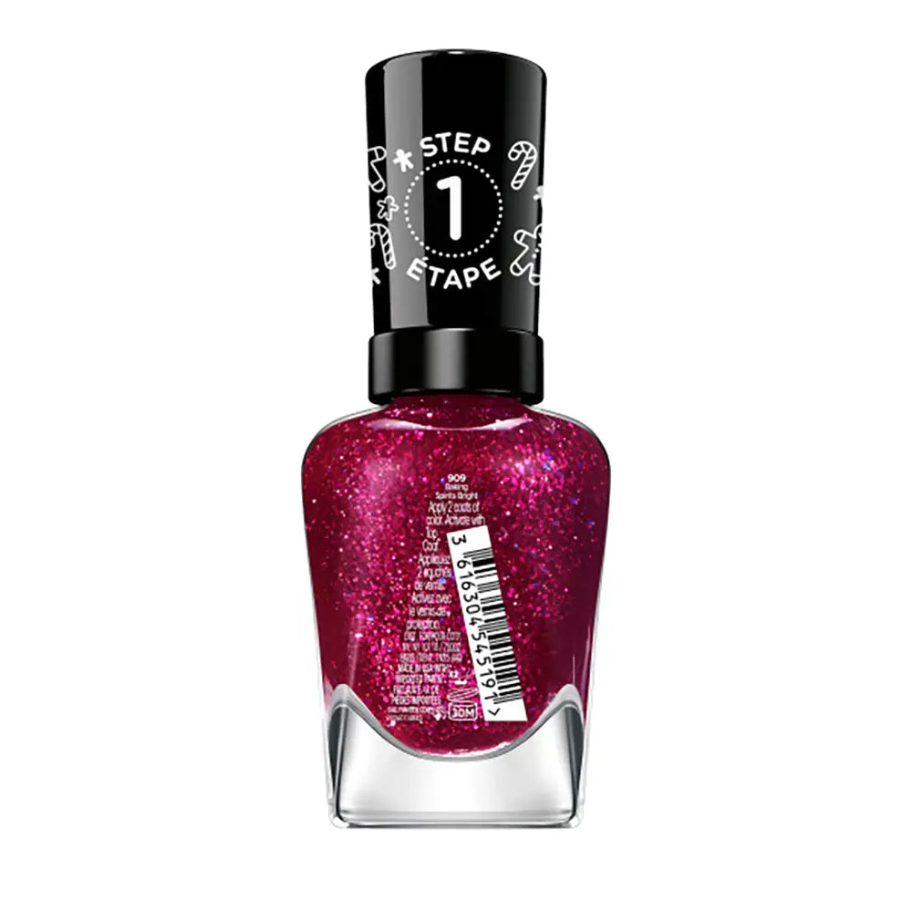 Sally Hansen Miracle Gel x Gingerbread Kisses Holiday Wishes Collection Nail Polish, 909 Baking Spirits Bright