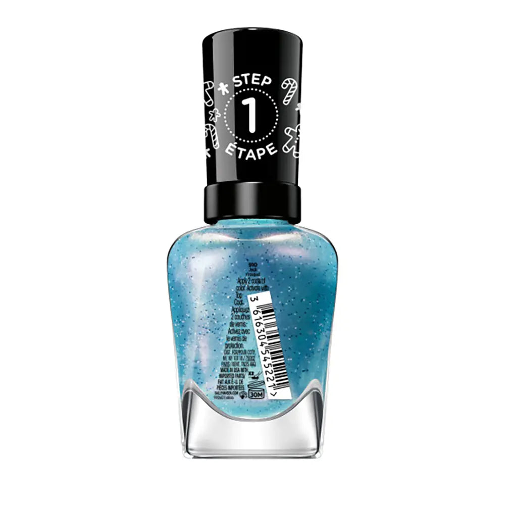 Sally Hansen Miracle Gel x Gingerbread Kisses Holiday Wishes Collection Nail Polish, 910 Jack Frosted