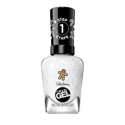 Sally Hansen Miracle Gel x Gingerbread Kisses Holiday Wishes Collection Nail Polish, 911 Whisk You a Merry Xmas
