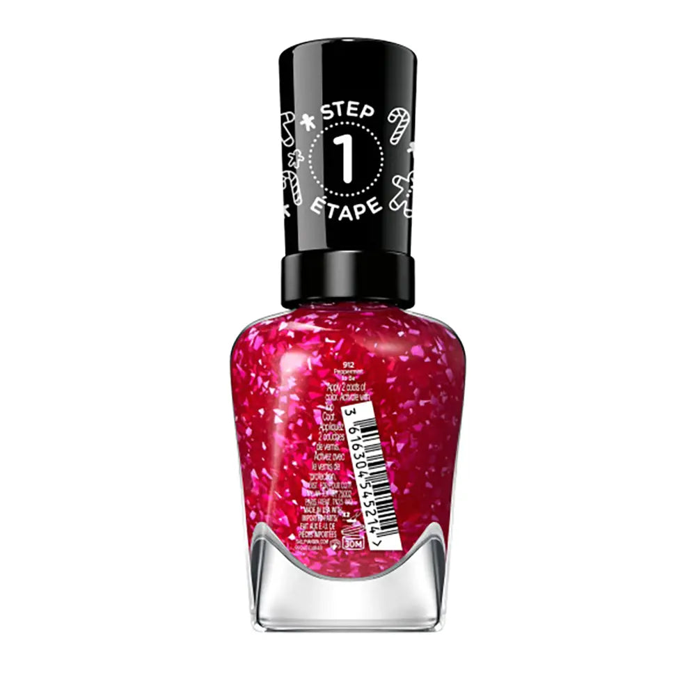 Sally Hansen Miracle Gel x Gingerbread Kisses Holiday Wishes Collection Nail Polish, 912 Peppermint to Be