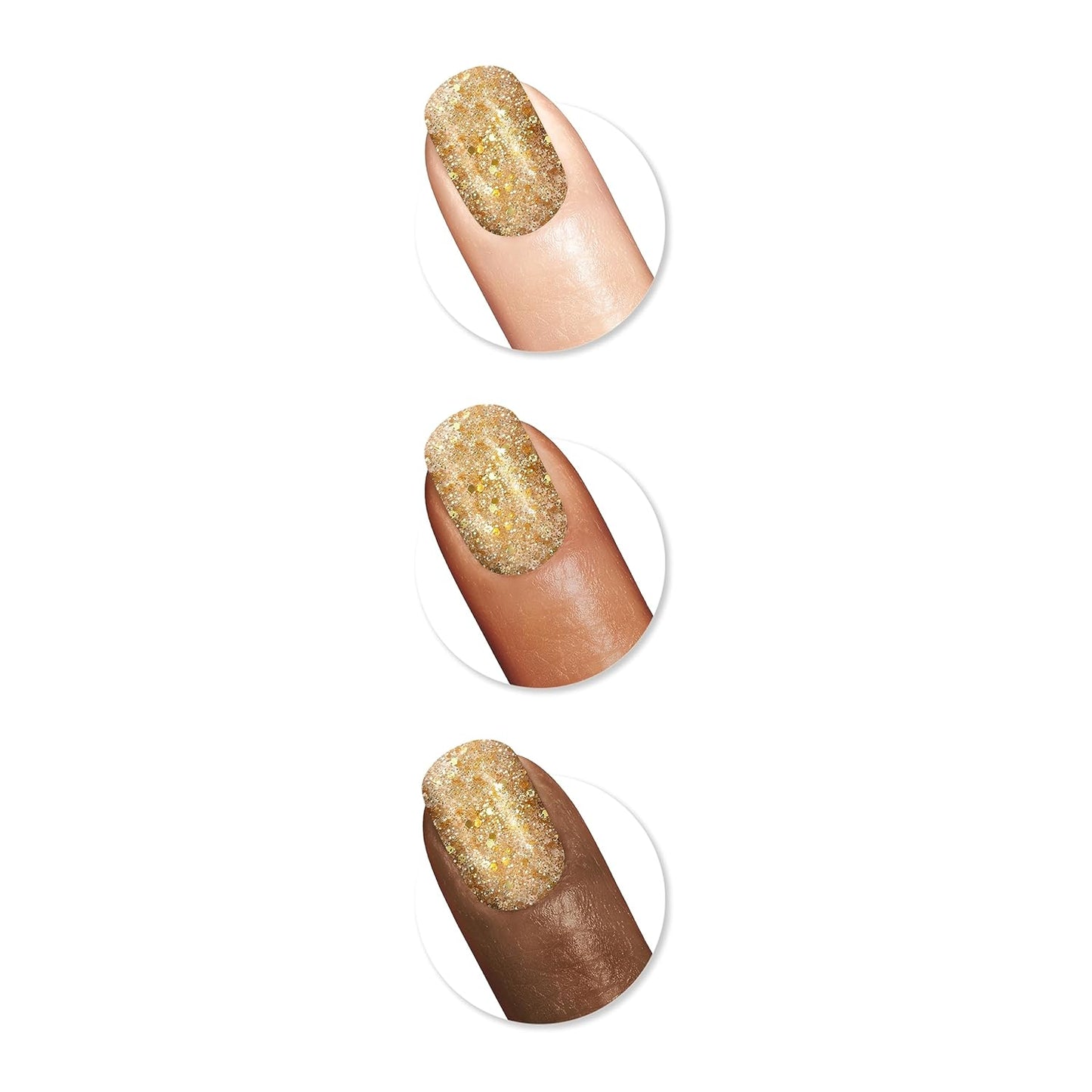 Sally Hansen Miracle Gel x Gingerbread Kisses Holiday Wishes Collection Nail Polish, 914 Less Bitter, More Glitter