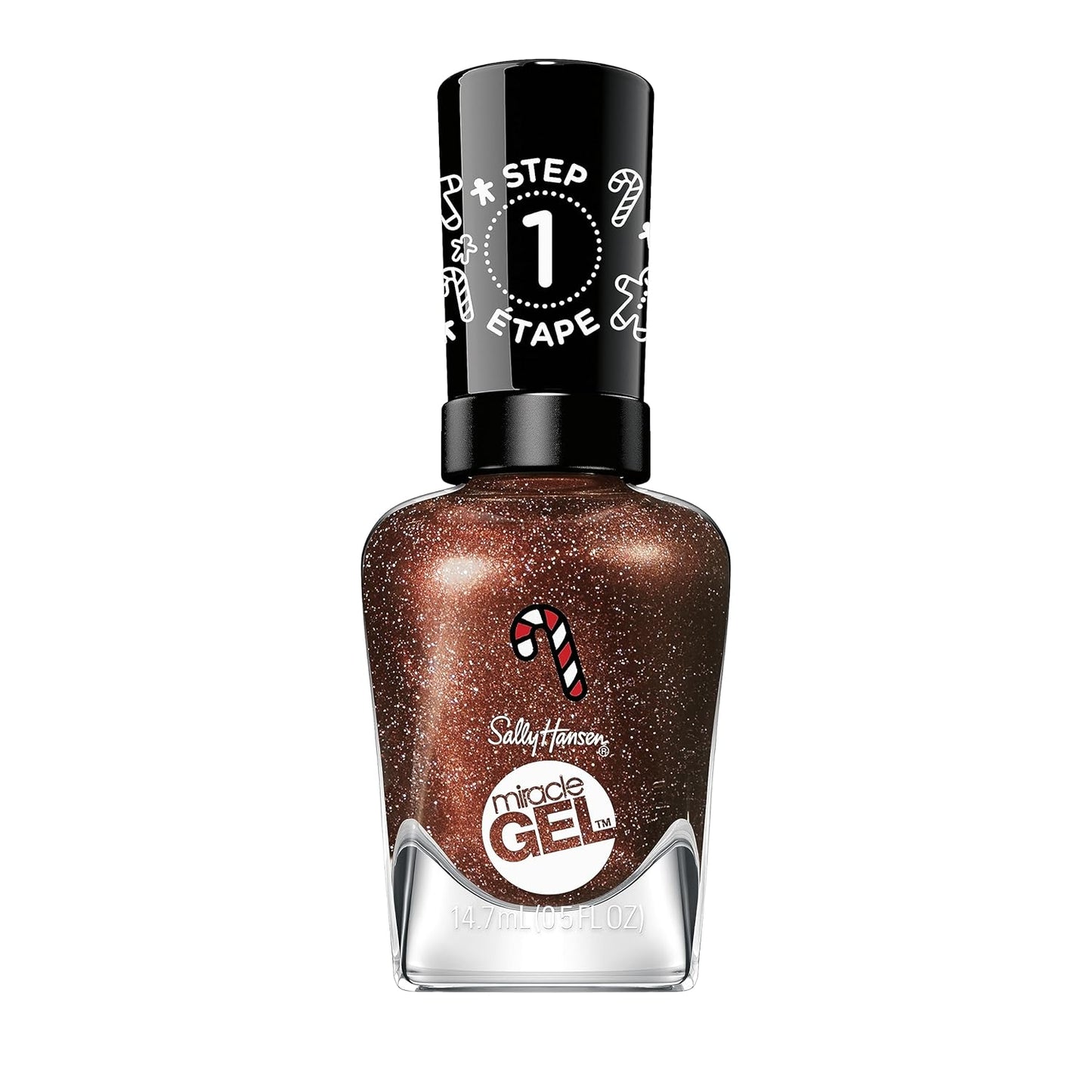 Sally Hansen Miracle Gel x Gingerbread Kisses Holiday Wishes Collection Nail Polish, 915 Dreams Crumb True