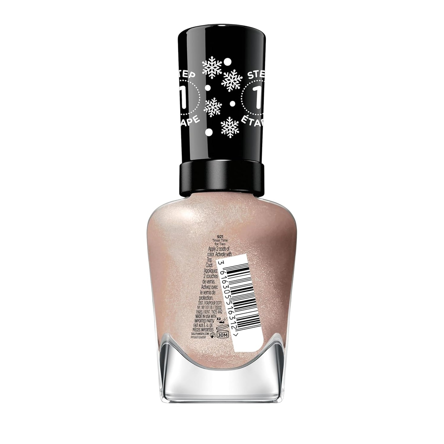 Sally Hansen Miracle Gel x Once Upon A Holiday Collection Nail Polish, 921 Tinsel Time for Two
