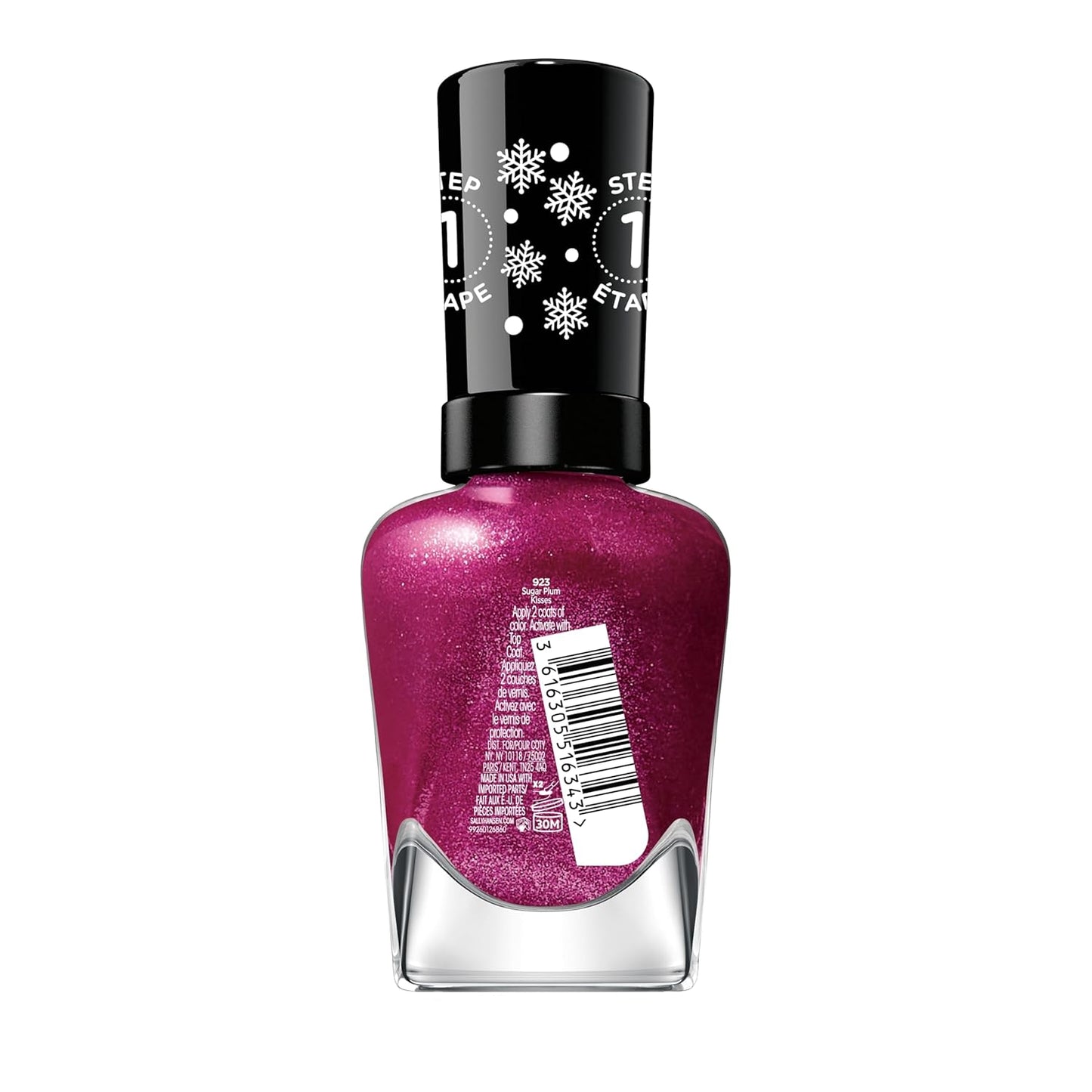 Sally Hansen Miracle Gel x Once Upon A Holiday Collection Nail Polish, 923 Sugar Plum Kisses