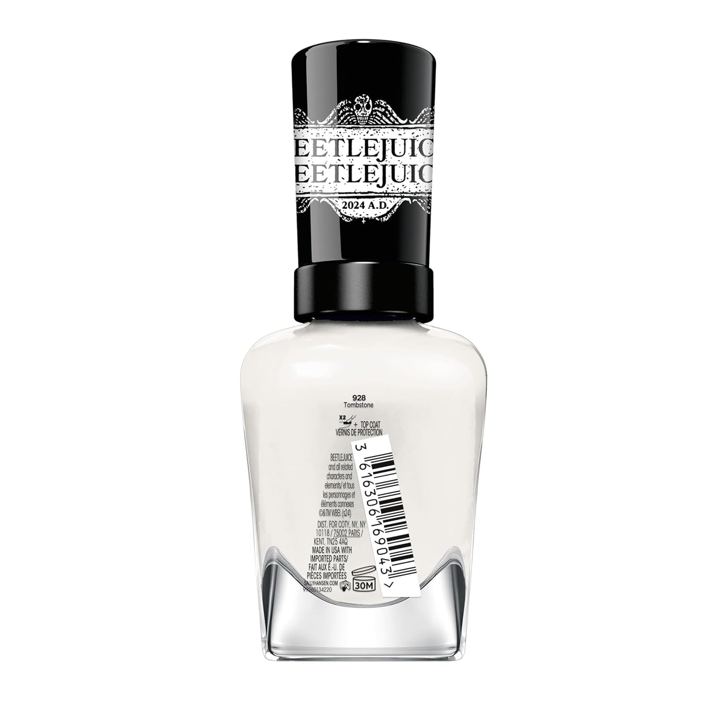 Sally Hansen Miracle Gel x BeetleJuice Collection Nail Polish, 928 Tombstone