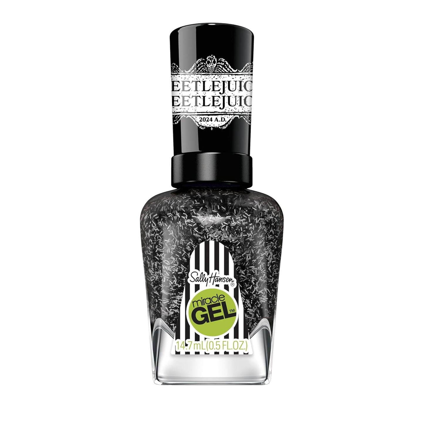 Sally Hansen Miracle Gel x BeetleJuice Collection Nail Polish,  929 Ghost with the Most