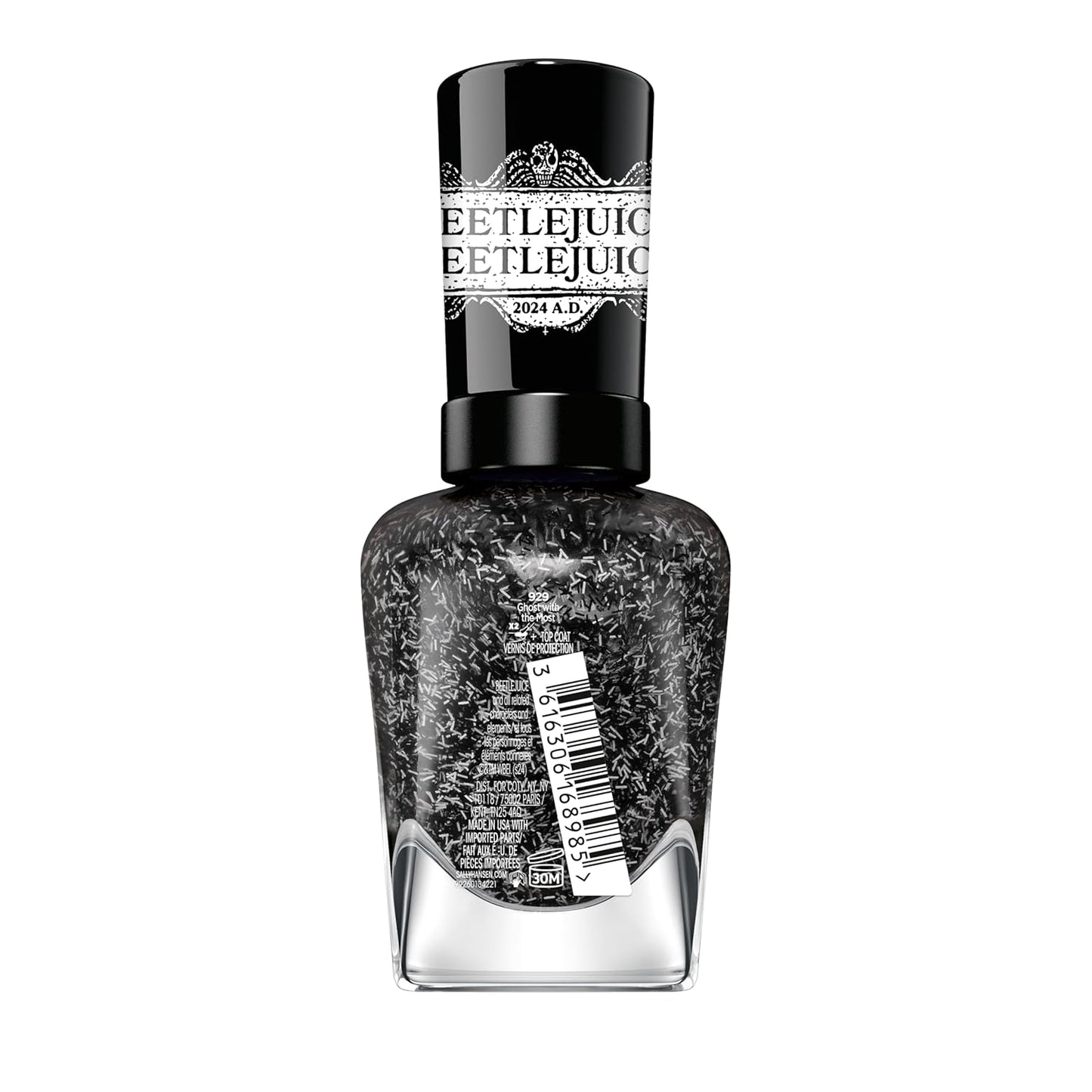 Sally Hansen Miracle Gel x BeetleJuice Collection Nail Polish,  929 Ghost with the Most