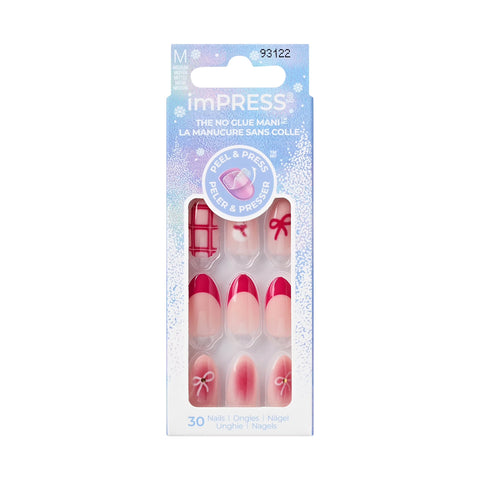 KISS imPRESS Press-On Holiday Nails, 93122 Yule Be Happy