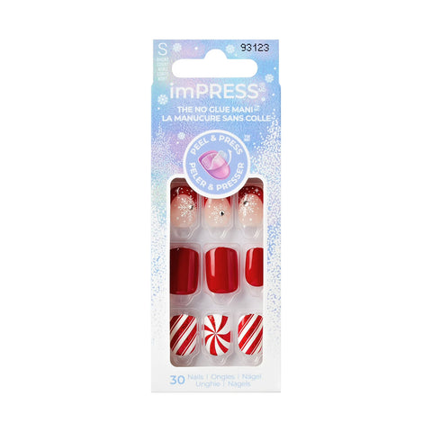 KISS imPRESS Press-On Holiday Nails, 93123 Winter Warmth
