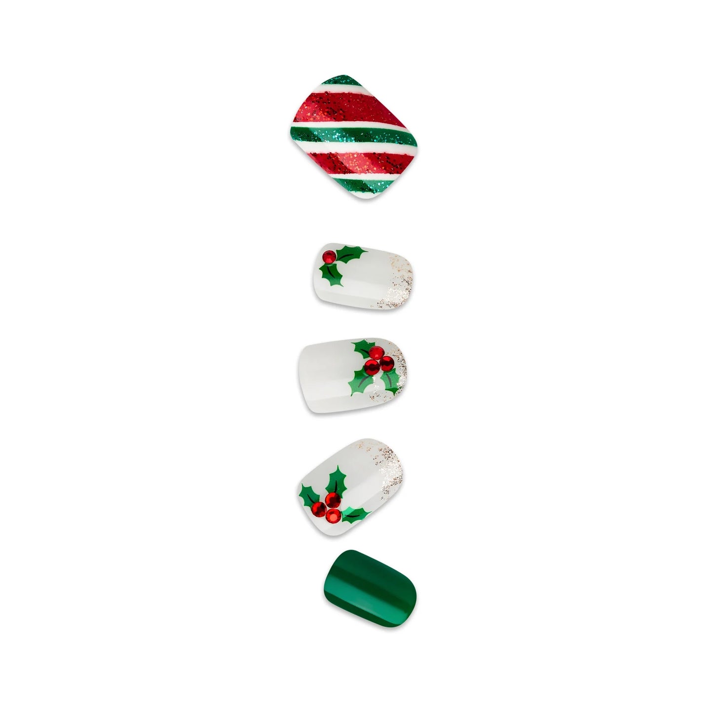 KISS imPRESS Press-On Holiday Nails, 93124 Festive Lights