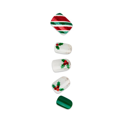 KISS imPRESS Press-On Holiday Nails, 93124 Festive Lights