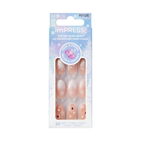 KISS imPRESS Press-On Holiday Nails, 93125 Timeless Carols