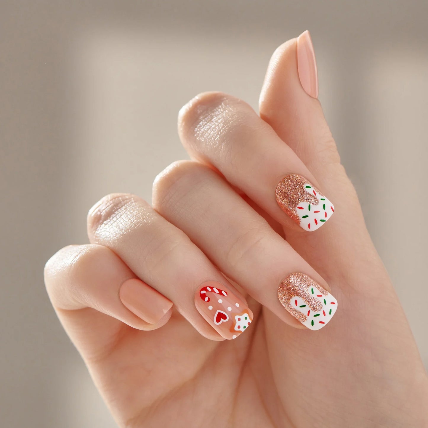 KISS imPRESS Press-On Holiday Nails, 93127 Cozy With Me