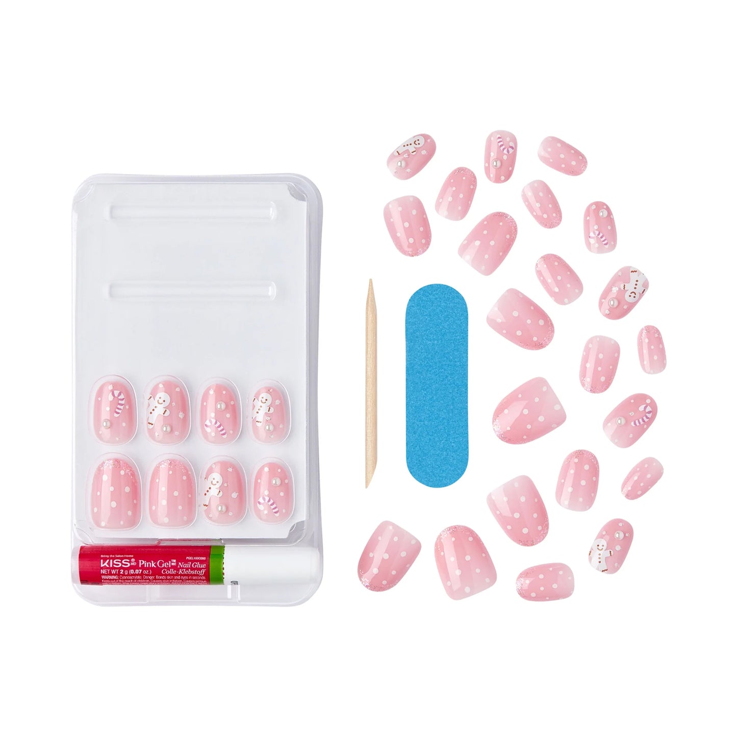 KISS Voguish Fantasy Holiday Nails, 93154 FV12YX Happy Mittens