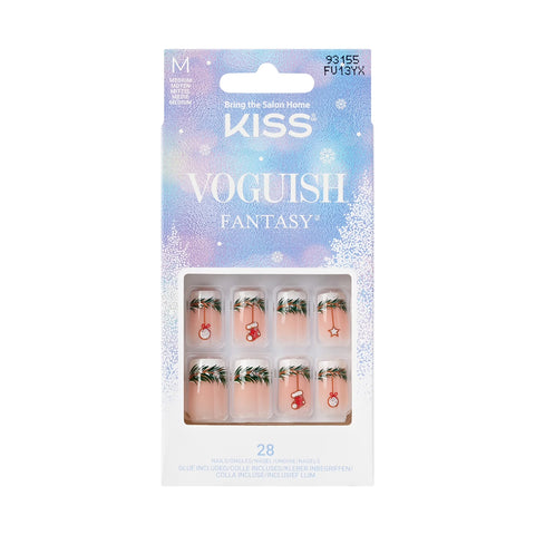 KISS Voguish Fantasy Holiday Nails, 93155 FV13YX Nutty Elves