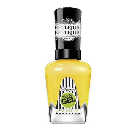 Sally Hansen Miracle Gel x BeetleJuice Collection Nail Polish,  932 Hello my Name is Bob