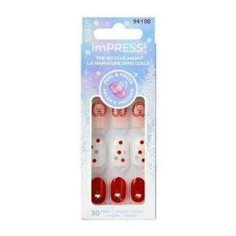 KISS imPRESS Press-On Holiday Nails, 94108 Midwinter