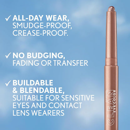 COVERGIRL Clean Eye Color Eyeshadow Stick, 299 Evergreen Frost