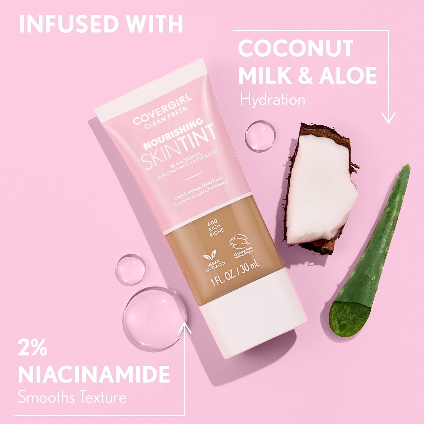 COVERGIRL Clean Fresh Skin Milk Foundation, 540 Light