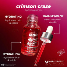 Lottie London x Harley Quinn Color-Changing Primer, Crimson Craze