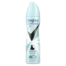 Degree Women Black+White Pure Rain UltraClear Antiperspirant Deodorant Dry Spray 3.8 oz