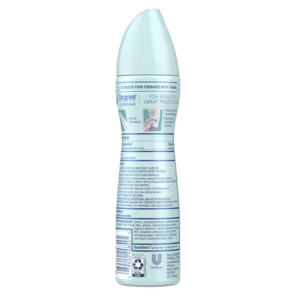 Degree Women Black+White Pure Rain UltraClear Antiperspirant Deodorant Dry Spray 3.8 oz
