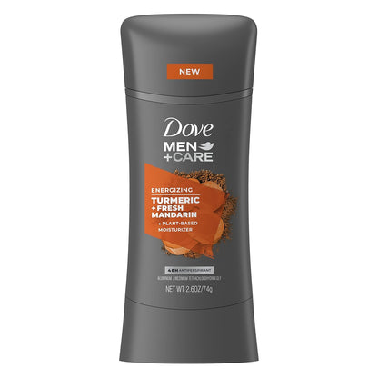 Dove Men+Care Antiperspirant Deodorant Turmeric and Fresh Mandarin Natural Inspired Deodorant for Men 2.6 oz